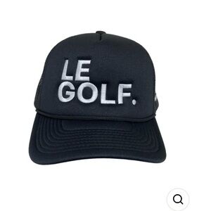 BLACK GOLF TRUCKER HAT Le Golf Fairmont Princess Scottsdale Black